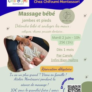 Atelier parents/enfant : massage bébé
