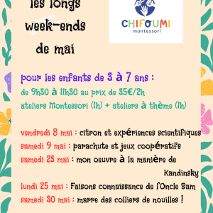 Activités enfants lors des longs week-ends de mai 2026